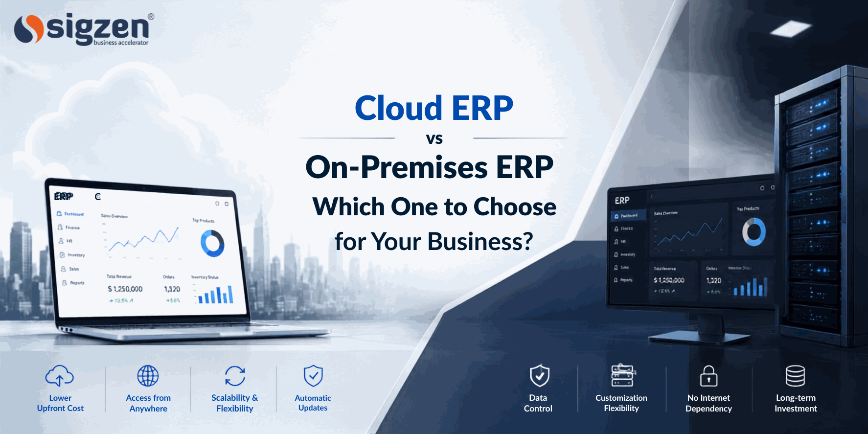 Cloud ERP vs On-Premises ERP comparison